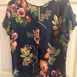 Soho Navy Floral Blouse